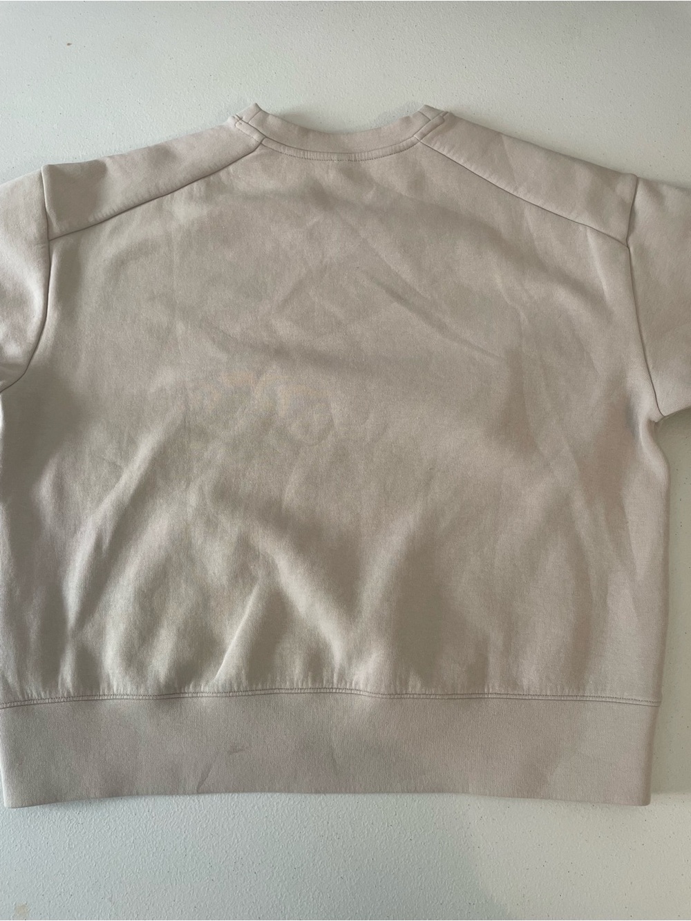 Basic beige/cream sweatshirt MEDIUM - Picture 3 of 3